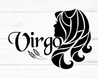 Virgo SVG, Virgo PNG, Virgo Design Files, Virgo Bundle, Virgo Designs