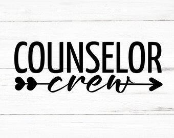 Counselor Crew SVG, Counselor Crew PNG, Counselor Crew Design Files, Counselor Crew Bundle, Counselor Crew Designs