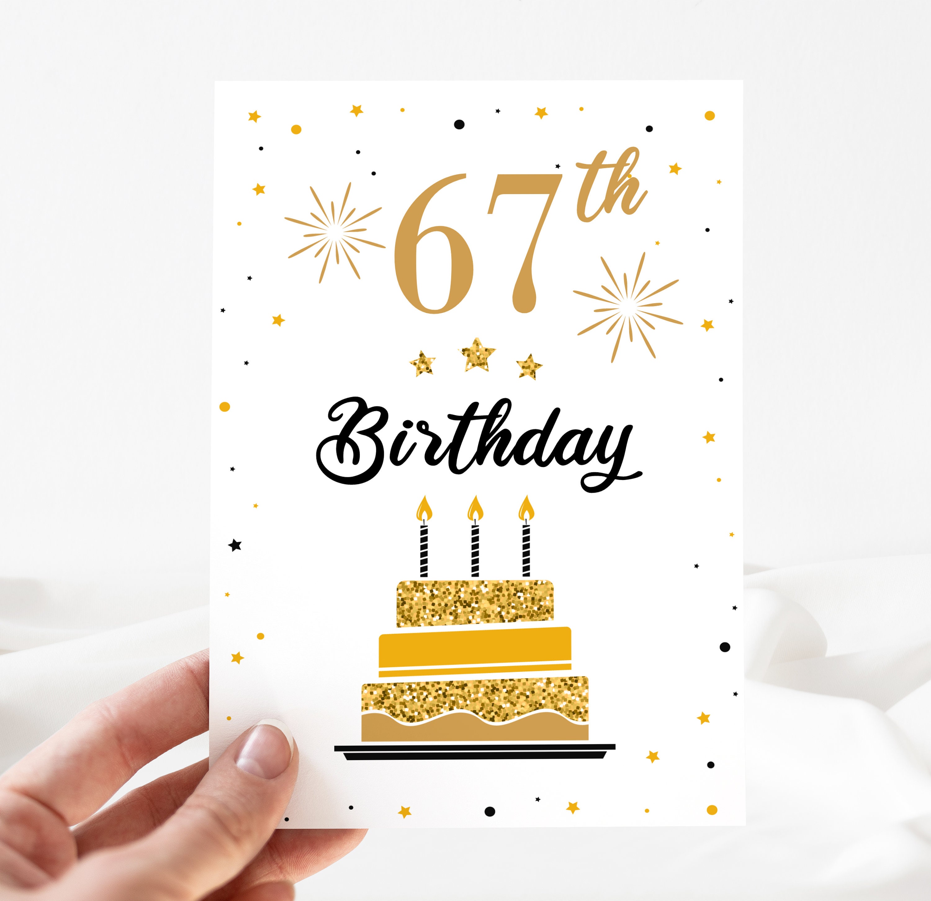Funny Birthday Card, 67th Happy Birthday Card, 67th Birthday Card