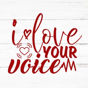 Ich liebe deine Stimme SVG, ich liebe deine Stimme PNG, Ich liebe deine Stimme Designdateien, ich liebe deine Stimme Bundle, ich liebe deine Stimme Designs