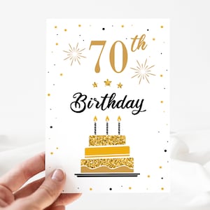 Funny Birthday Card, 70th Happy Birthday Card, 70th Birthday Card Editable, 70th Birthday Invite, Birthday Card, Template[id: 25044915]