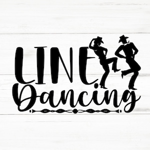 Line Dancing SVG, Line Dancing PNG, Line Dancing Design Files, Line Dancing Bundle, Line Dancing Designs