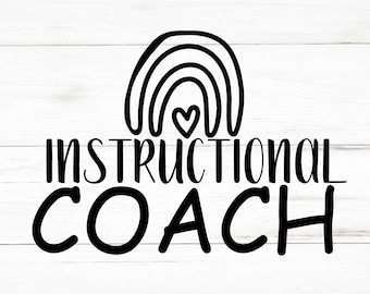 Instructional Coach SVG, Instructional Coach PNG, Instructional Coach Design Files, Instructional Coach Bundle, Instructional Coach Designs