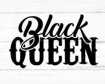 Black Queen SVG, Black Queen PNG, Black Queen Design Files, Black Queen Bundle, Black Queen Designs