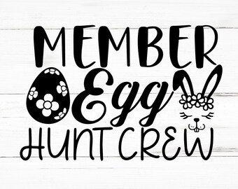 Membro Egg Hunt Crew SVG, Membro Egg Hunt Crew PNG, Arquivos de design do membro Egg Hunt Crew, Pacote do membro Egg Hunt Crew