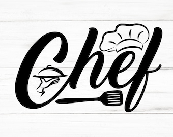 Chef SVG, Chef PNG, Chef Design Files, Chef Bundle, Chef Designs