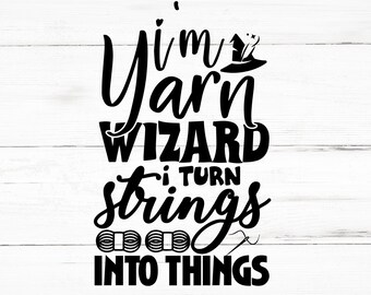 Eu sou o Yarn Wizard, eu transformo fios em coisas SVG, Eu sou o Yarn Wizard, eu transformo fios em coisas PNG