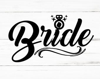 Bride SVG, Bride PNG, Bride Design Files, Bride Bundle, Bride Designs