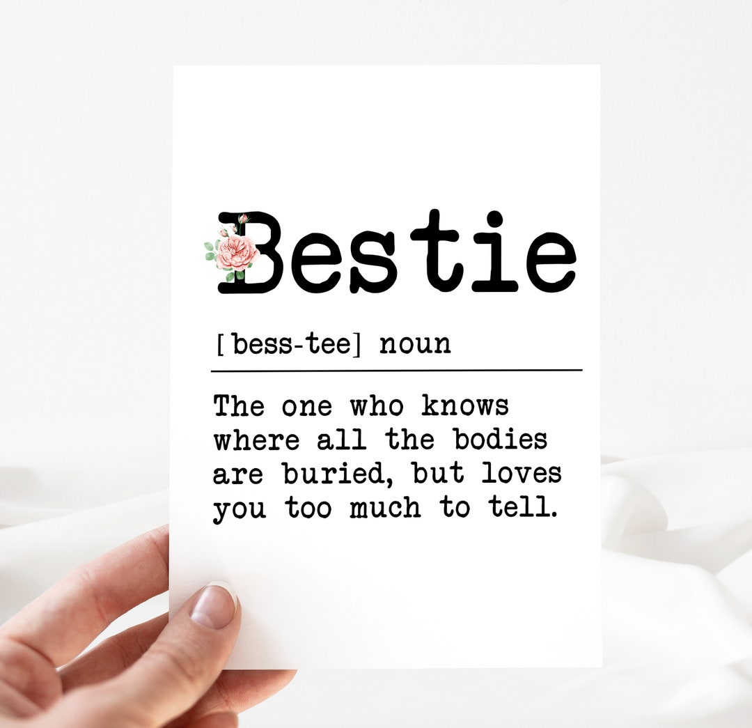 Bestie Card, Bestie Invite, Best Friends Clipart, Best Friend Birthday ...