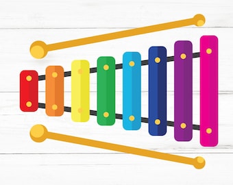 Xylophone SVG, Xylophone PNG, Xylophone Design Files, Xylophone Bundle, Xylophone Designs
