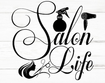 Vida de salón SVG, Vida de salón PNG, Archivos de diseño de Vida de salón, Paquete de Vida de salón, Diseños de Vida de salón