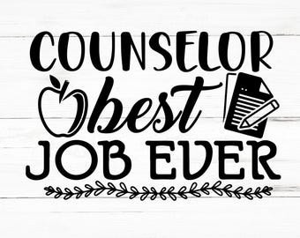 Counselor Best Job Ever SVG, Counselor Best Job Ever PNG, Counselor Best Job Ever Design Files, Counselor Best Job Ever Bundle