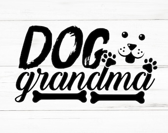 Dog Grandma SVG, Dog Grandma PNG, Dog Grandma Design Files, Dog Grandma Bundle, Dog Grandma Designs