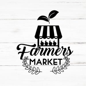 Farmers Market SVG, Farmers Market PNG, Farmers Market Design Files, Farmers Market Bundle, Farmers Market Designs