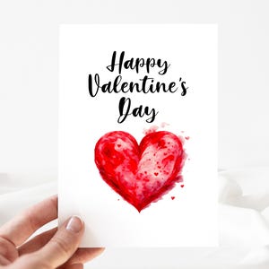 Fröhliche Valentinstag Karte, Benutzerdefinierte Happy Valentine Karte, Valentinstag Karte Bearbeitbar, Valentinstag Vorlage, Valentinstag Wunschkarte [id:25155488]