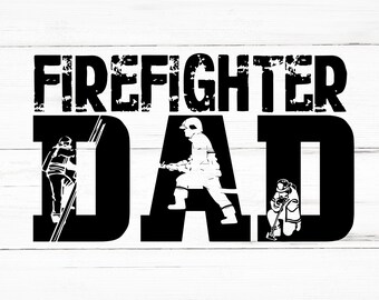 Papá bombero SVG, Papá bombero PNG, Archivos de diseño de Papá bombero, Paquete de Papá bombero, Diseños de Papá bombero