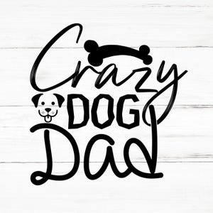 Papá perro loco SVG, Papá perro loco PNG, Archivos de diseño de Papá perro loco, Paquete de Papá perro loco, Diseños de Papá perro loco