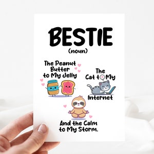 Bestie Card, Bestie Invite, Best Friends Clipart, Best Friend Birthday Card, Editable Bestie Card, Bestie Card Template [id: 22953310]