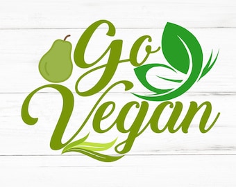 SVG vegano, PNG vegano, archivos de diseño vegano, paquete vegano, diseños veganos