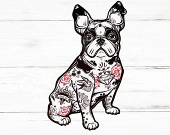フレンチブルドッグ SVG、フレンチブルドッグ PNG、フレンチブルドッグ