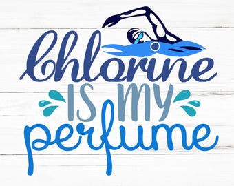 Chlorine Is My Perfume SVG, Chlorine Is My Perfume PNG, Chlorine Is My Perfume Design Files, Chlorine Is My Perfume Bundle