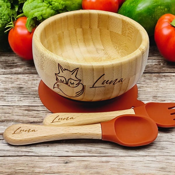 Baby meal set/Cutlery/Baby tableware/Silicone base/Suction cup/Gift/Birthday/Dinnerware set