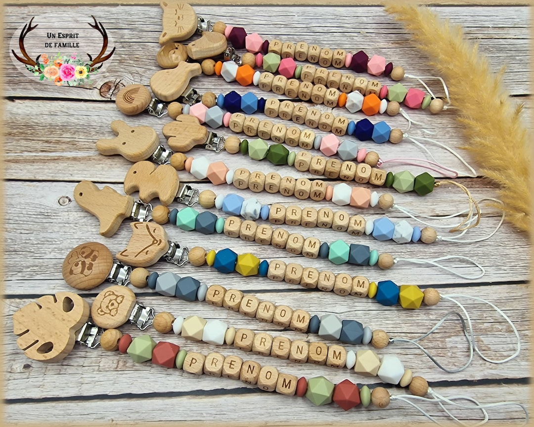 pistro 10pcs Collier à Pendentif Mini Tétine pour Jeu Ne Pas Dire Bébé, Accessoire Fête Naissance Baby Shower Cadeau Favori Coloré- Rose