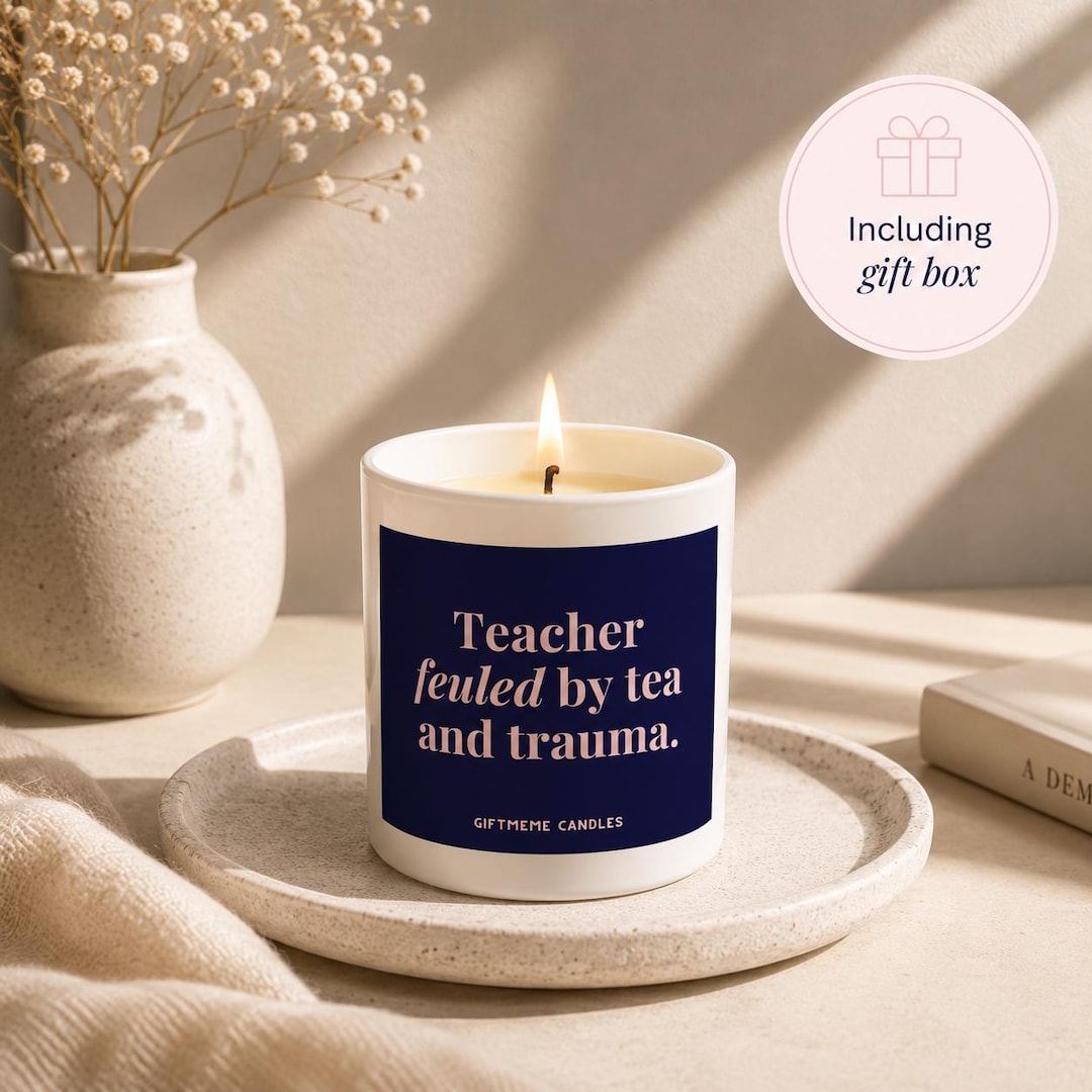 Funny Teacher Appreciation Candle, End of Year Teacher Gift for Teacher ...