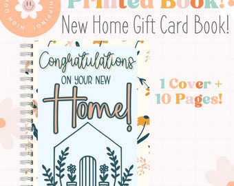 Printed New Home Owner Gift Card Book | Moving Gifts | New Home Gifts | First Apartment Gift | Homeowner Gift Ideas | Housewarming Gifts