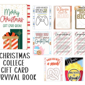 College Geschenk Karte Buch | College Care Paket | Abitur Geschenk | Druckbare Geschenk Karte Buch | College Weihnachtsgeschenk