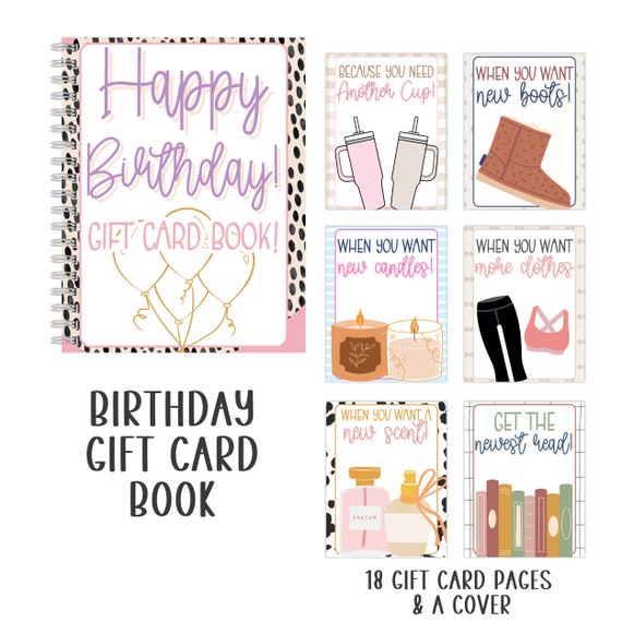 Teenager Gift Card Book! The perfect teenager birthday gift.