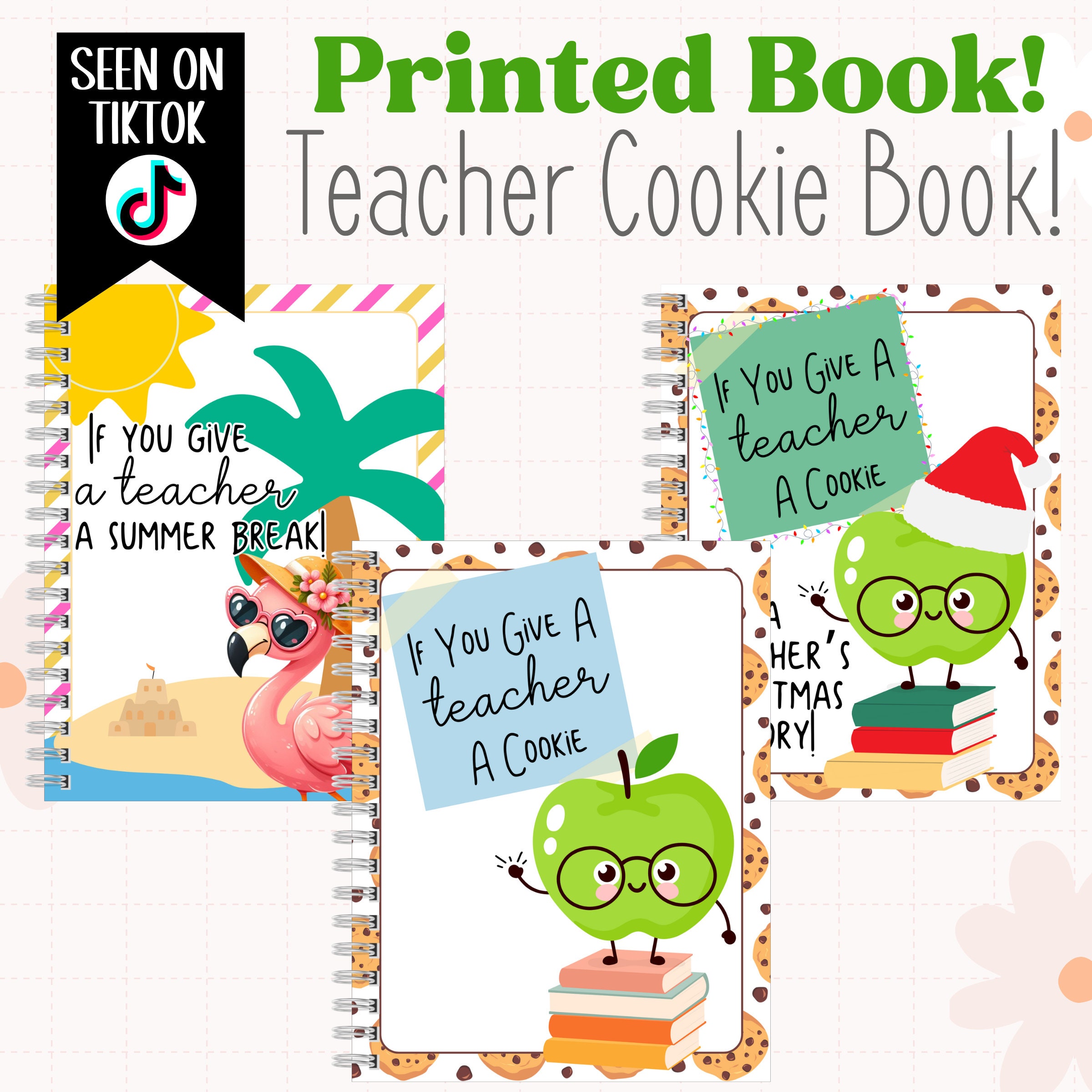 Printed If You Give a Teacher A Cookie Book | End of Year