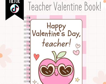 Printed If You Give a Teacher A Valentine Book | Valentine Teacher Gift | Teacher Valentine's Day Gift | If You Give a Teacher a Cookie