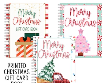 Printable Christmas Food Gift Card Book Christmas Gift Card Holder College  Gift for Kids Christmas Gift for Adults & Teenagers 