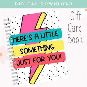 Druckbares Geschenkkartenhalter-Bundle | Geburtstags-Geschenk-Karte Buch | Geschenkkarte Fotoalbum | College Geschenkkarte Buch