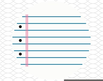 先生用罫線入り飾り SVG | 先生用飾り SVG | ノート用紙 SVG | 罫線入り用紙 svg | 先生用罫線入りノート用紙 svg