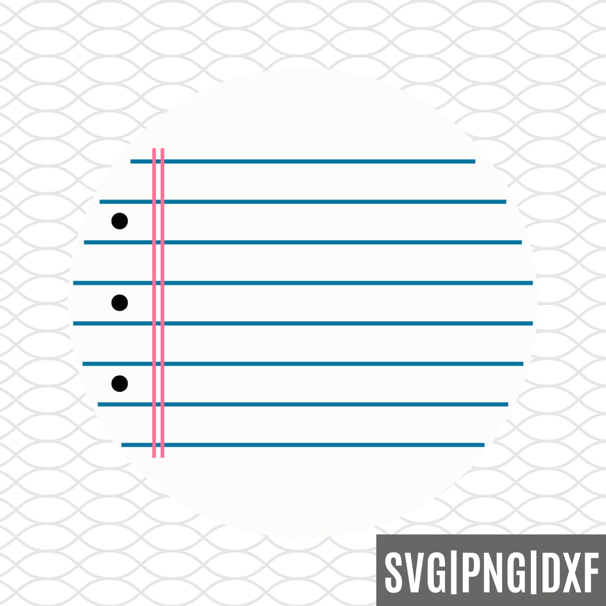 Lined notebook paper png
