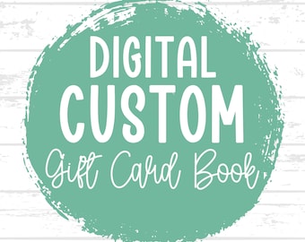 Printable Custom Gift Card Book - 20 Pages