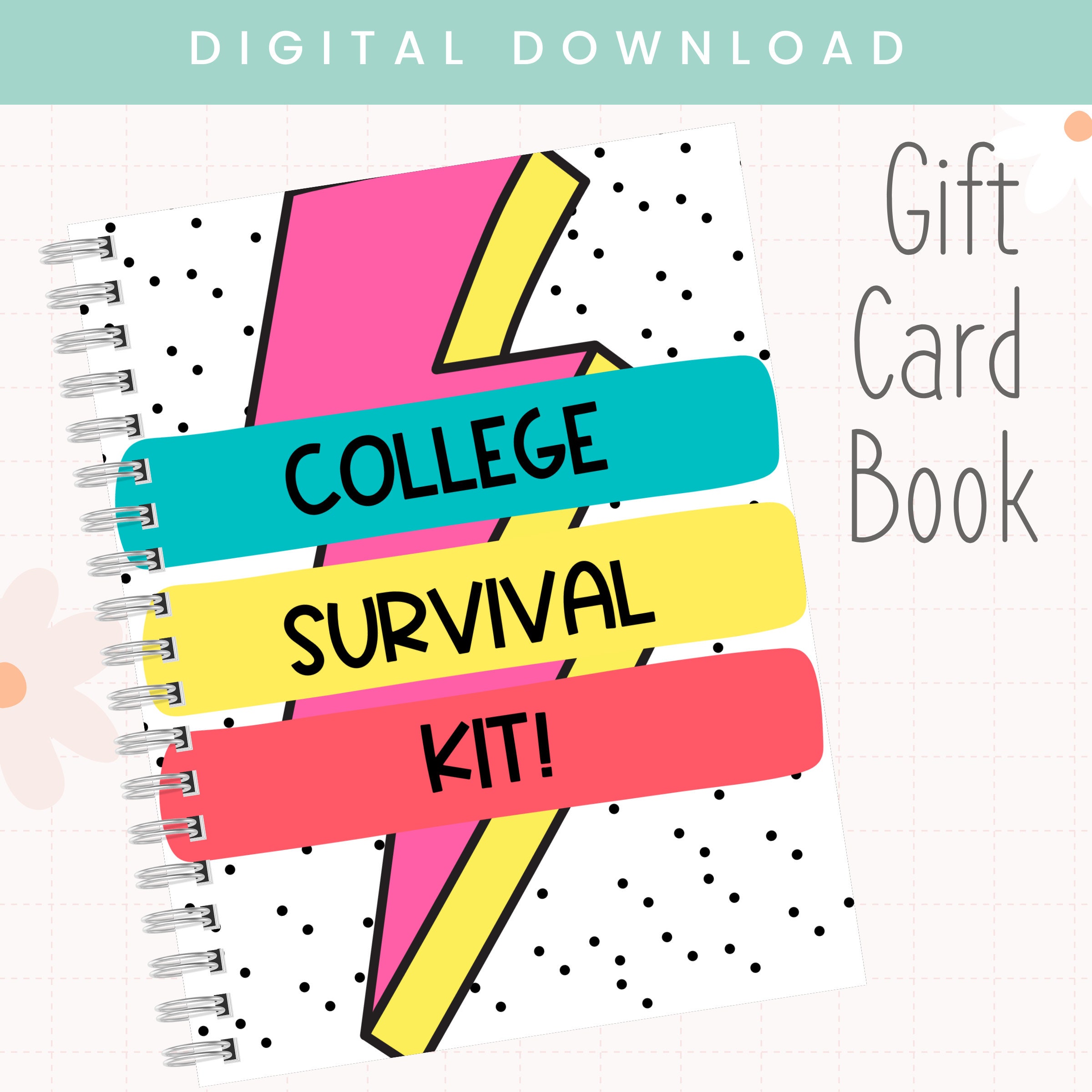 Printable College Gift Card Book | High School Graduation Gift ...