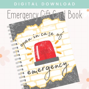 Álbum de fotos de tarjetas de regalo imprimibles para emergencias, para una pronta recuperación, cumpleaños, universidad y graduación.