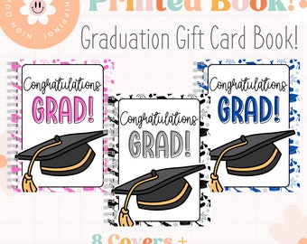 Printed Graduation Gift Card Book | College Care Package | High School Graduation Gift | College Graduation Gift