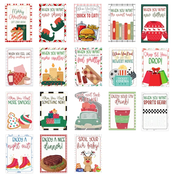 Printable Christmas Gift Card Book | Christmas Gift Card Holder | College Gift | Christmas Gift for Adults & Teenagers - Etsy Printable Christmas Gift Card Book | Christmas Gift Card Holder | College Gift | Christmas Gift for Adults & Teenagers - Etsy