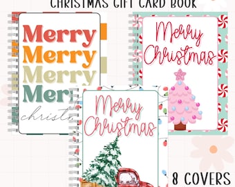 Druckbare Weihnachtsgeschenk Kartenbuch | Weihnachtsgeschenk-Kartenhalter | Uni Geschenk | Weihnachtsgeschenk für Erwachsene & Jugendliche | Individuell
