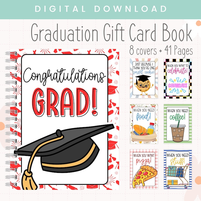 High School Graduation Gift Card Book | College Graduation Gift Card ...