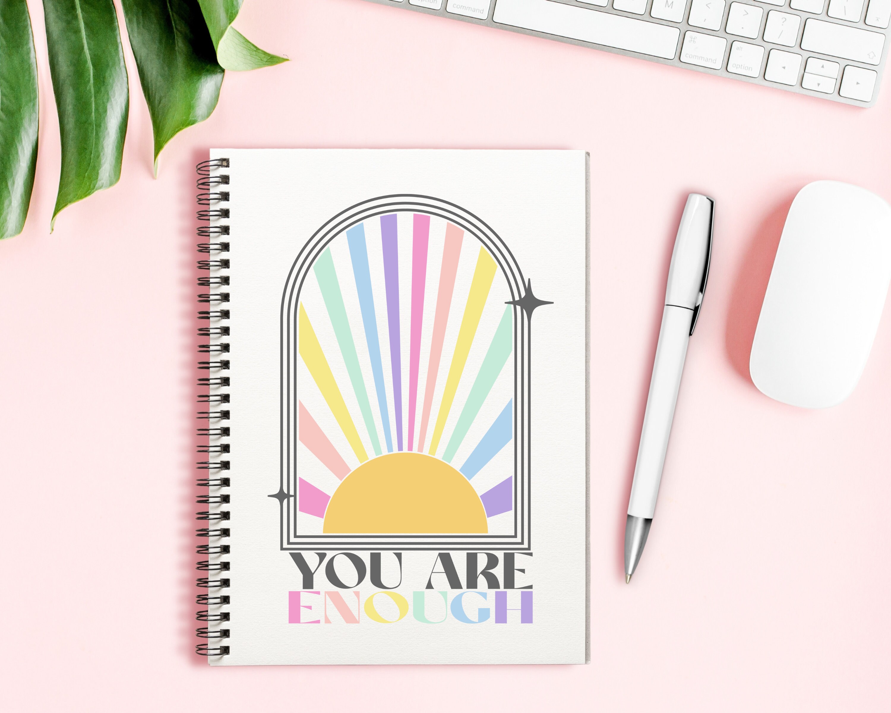 You Are Enough Sunburst SVG Mental Health SVG Pastel Etsy