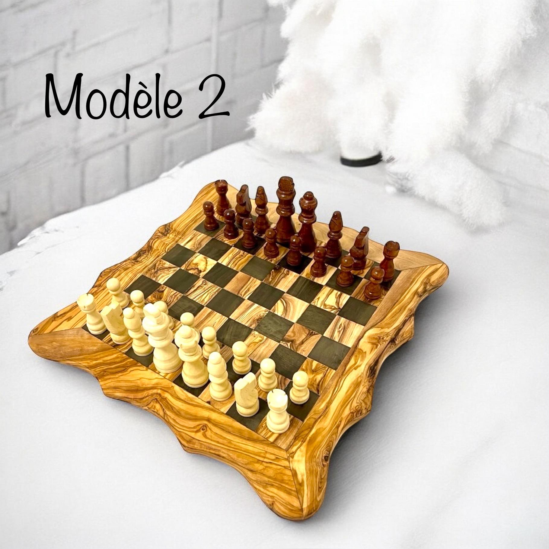 Rustic Chess Pieces Handmade Rustic Olive Wood Chess Set | Elegant Wooden Chess Board ...