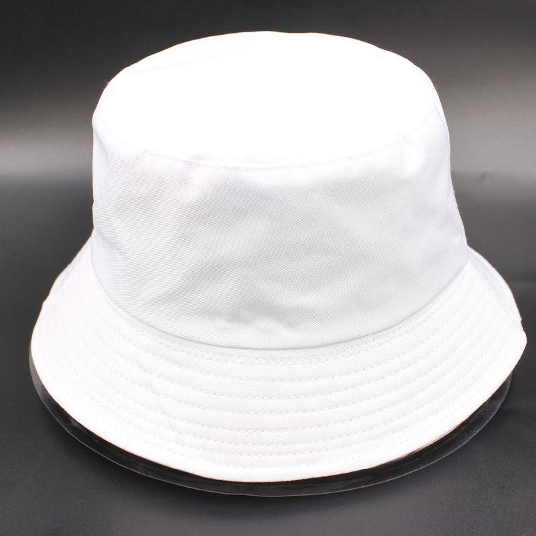 Plain White Bucket Hat Unisex One Size Fancy Hat Summer Style Etsy