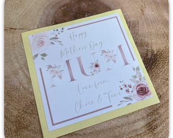 Personalised Candle Sticker | Custom Name & Message Label | 3x3 Inch Candle Sticker | Floral Candle Decal | Any Occasion Gift
