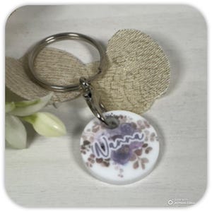 Personalised Floral Shopping Trolley Token