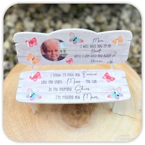 Multicoloured Butterfly Memorial Bench